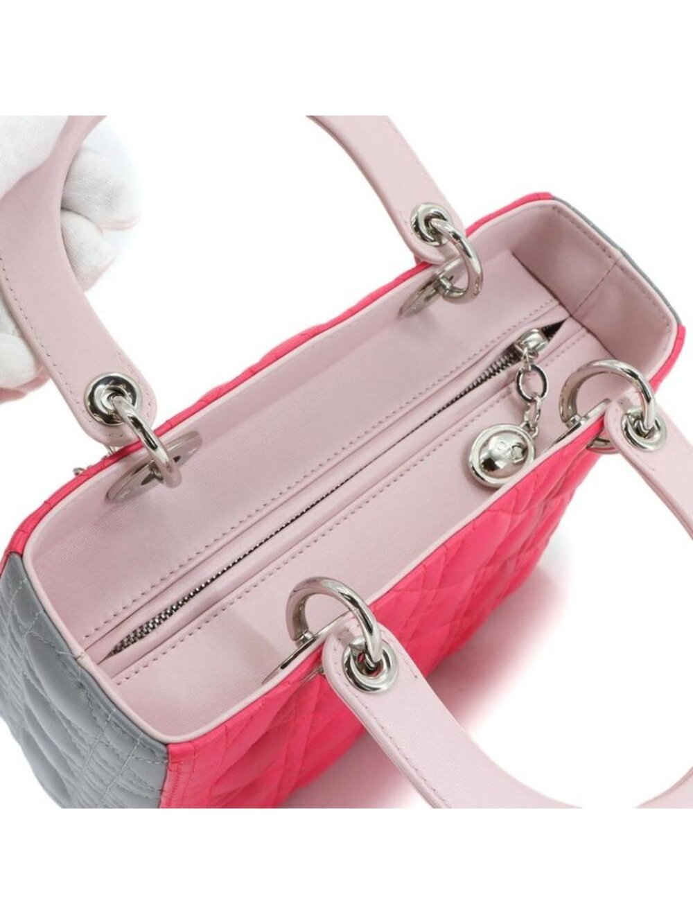 Christian Dior Cannage Lady Medium 2way Hand Bag - Picture 6 of 10